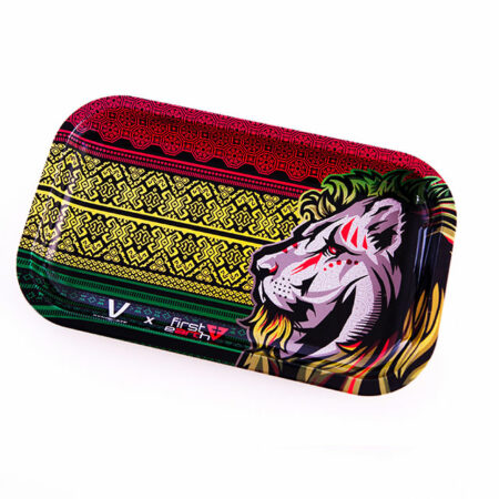 (L) RASTA LION ROLLING TRAY (27x16cm)