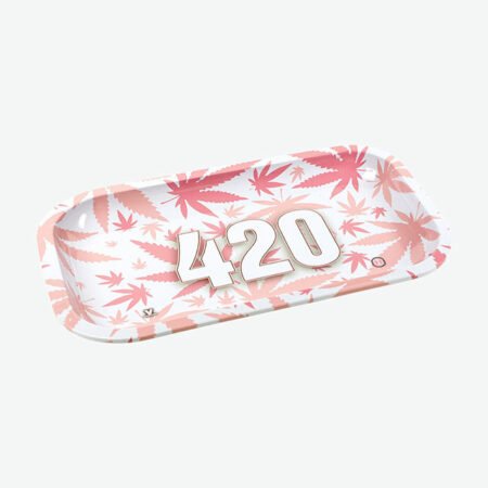 (L) 420 PINK ROLLING TRAY (27x16cm)