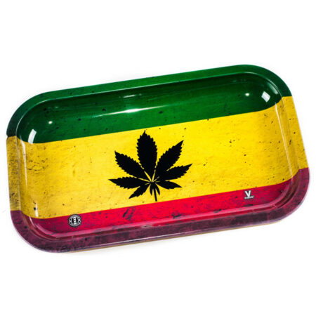 (L) RASTA LEAF ROLLING TRAY (27x16cm)