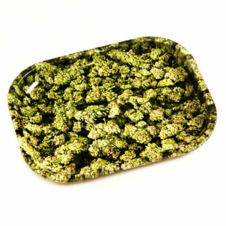 (S) CANNA BUD ROLLING TRAY (18x14cm)