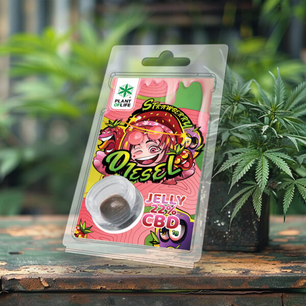 CBD JELLY 22% STRAWBERRY DIESEL 1G - Afbeelding 4