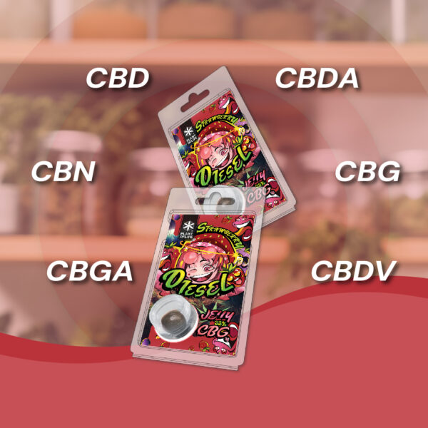 Jelly 33% CBG Strawberry Diesel 1g - Afbeelding 3