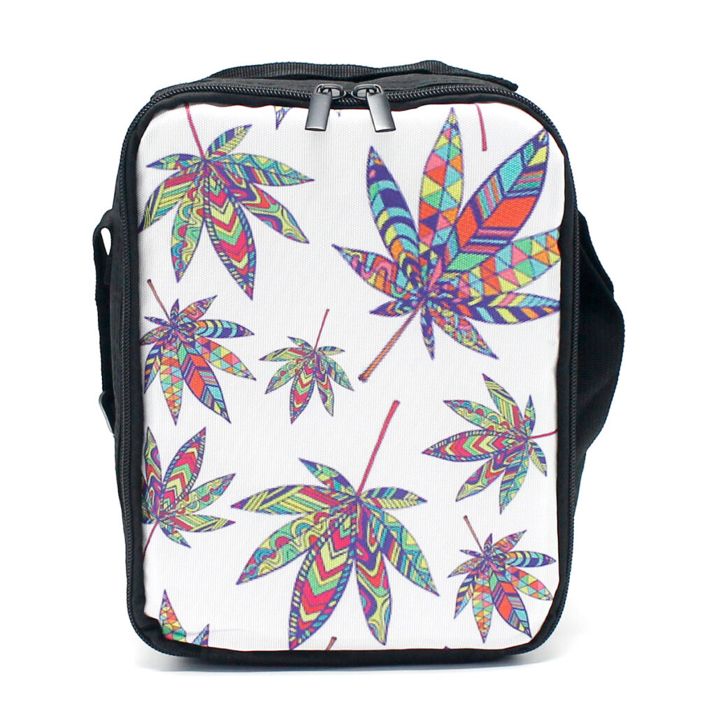Side Bag Pink Leaf