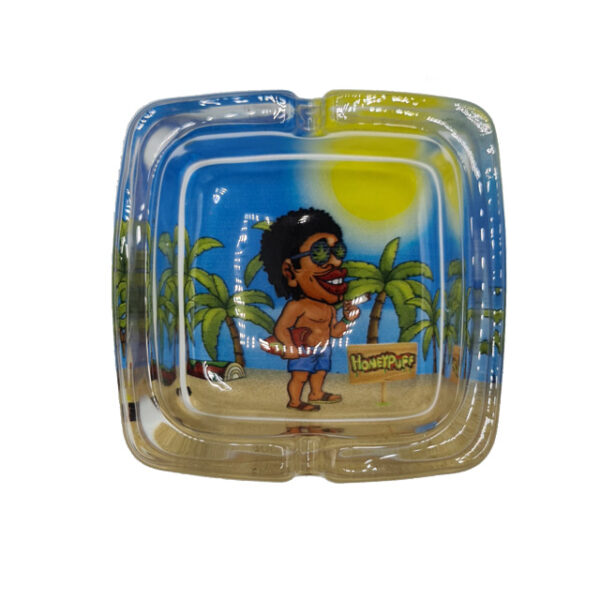HoneyPuff - Glazen Asbak (92x92x42mm) - Afbeelding 4