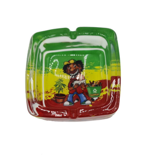 HoneyPuff - Glazen Asbak (92x92x42mm) - Afbeelding 3