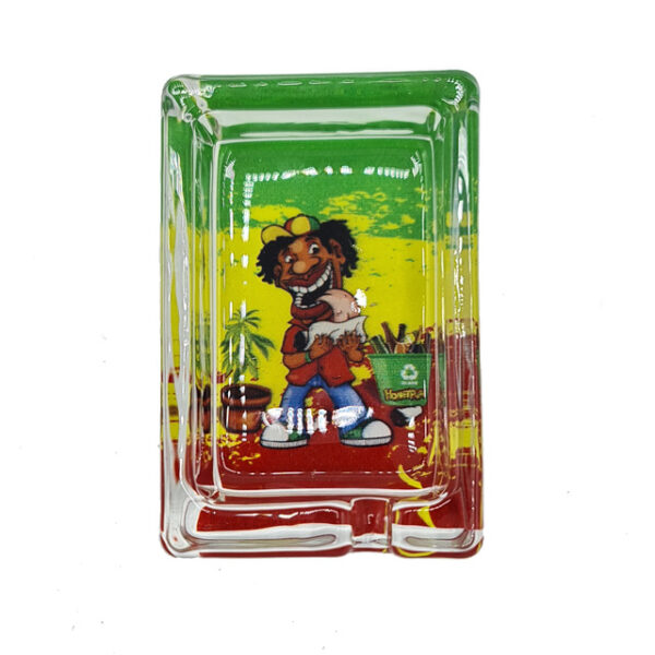 HoneyPuff - Glazen Asbak (86x57x31mm) - Afbeelding 3