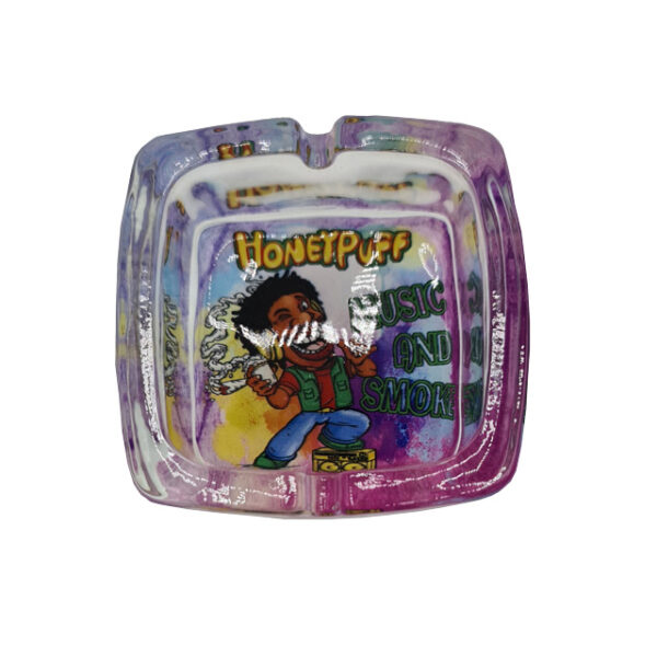 HoneyPuff - Glazen Asbak (92x92x42mm) - Afbeelding 7