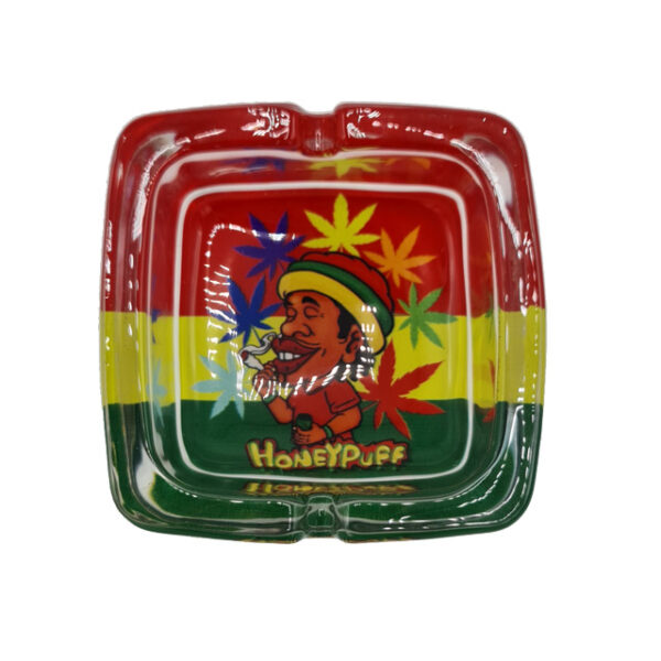 HoneyPuff - Glazen Asbak (92x92x42mm) - Afbeelding 6