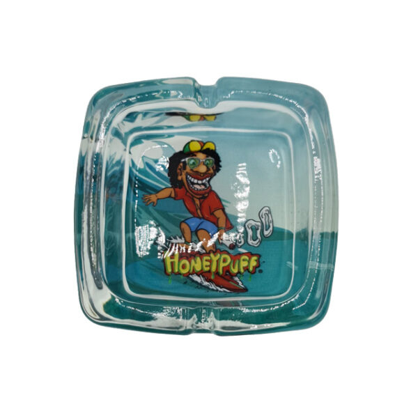HoneyPuff - Glazen Asbak (92x92x42mm) - Afbeelding 2