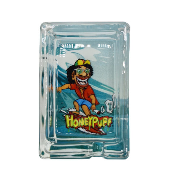 HoneyPuff - Glazen Asbak (86x57x31mm) - Afbeelding 2