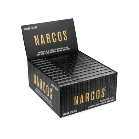 NARCOS PAPER KSS BROWN EDITION +32 TIPS (24/DISPLAY)