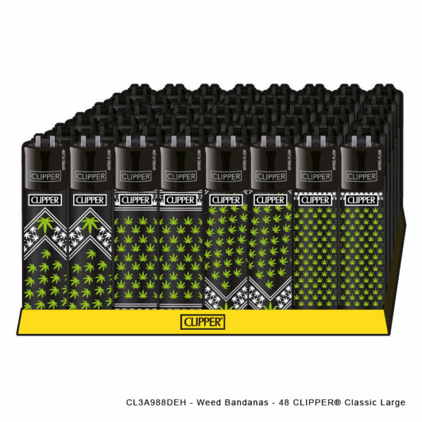 Weed Bandanas - 48 CLIPPER® Classic Large