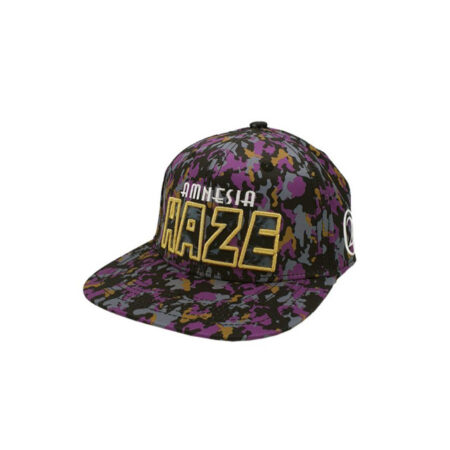 Amnesia Haze 420 Camouflage Snapback - Purple/Black