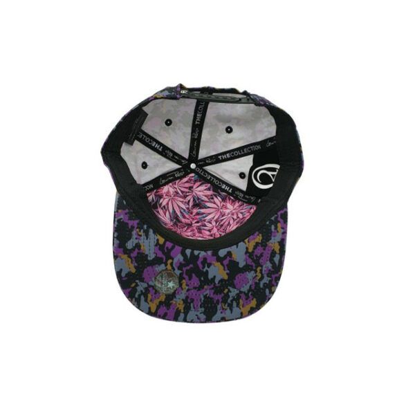 Amnesia Haze 420 Camouflage Snapback - Purple/Black - Afbeelding 2