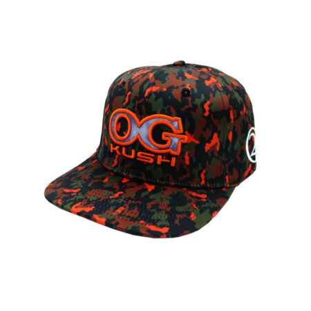 OG Kush 420 Camouflage Snapback Black/Orange