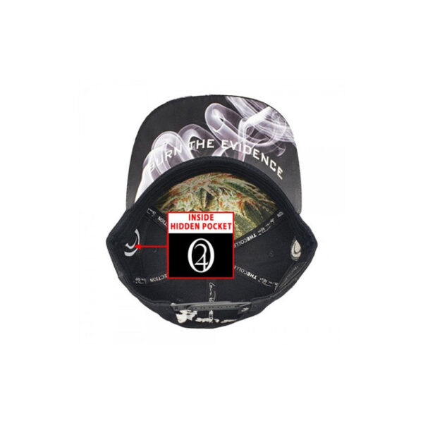 It's 420 White Fire Snapback Hat - Afbeelding 2